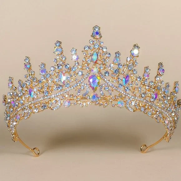 GGF | Accessories | Gold Or Silver Tiara Crown For Women Ab  display picture 2